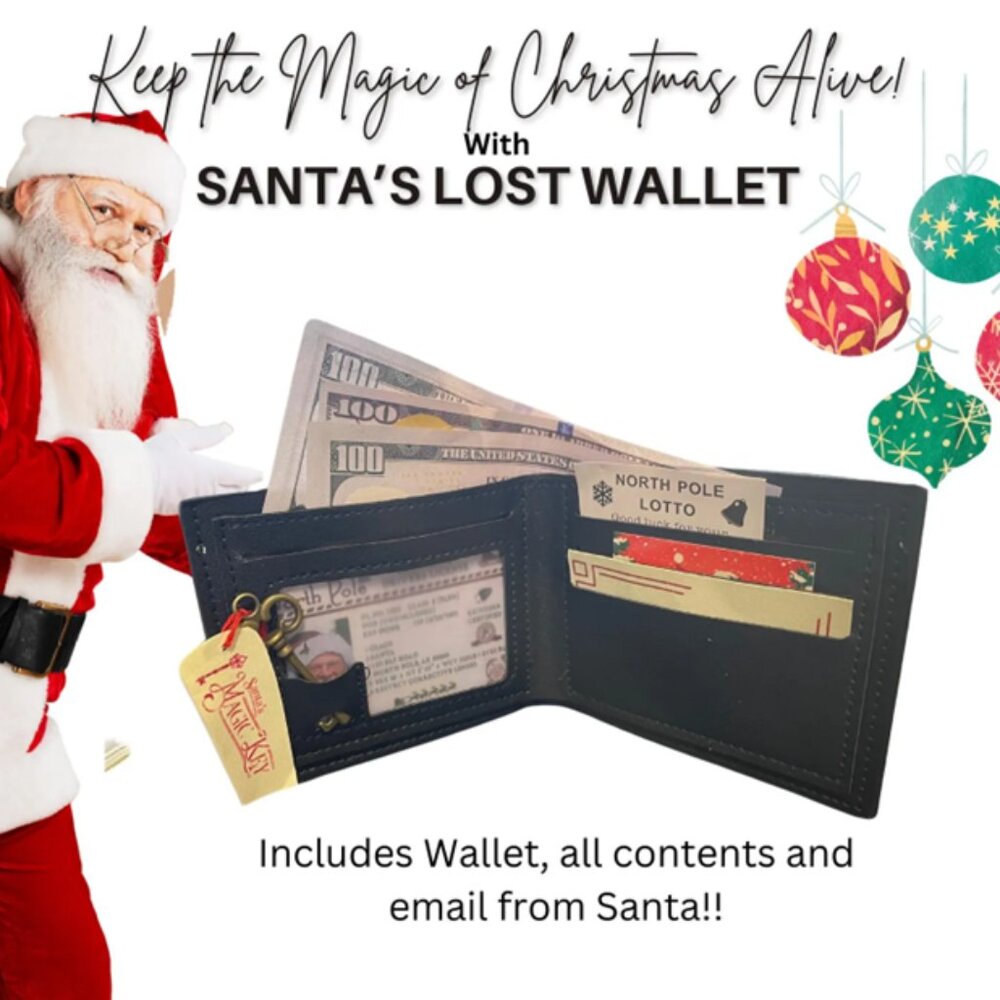 Santa’s Lost Wallet Kit | Santa License |Magic Key | Email from Santa